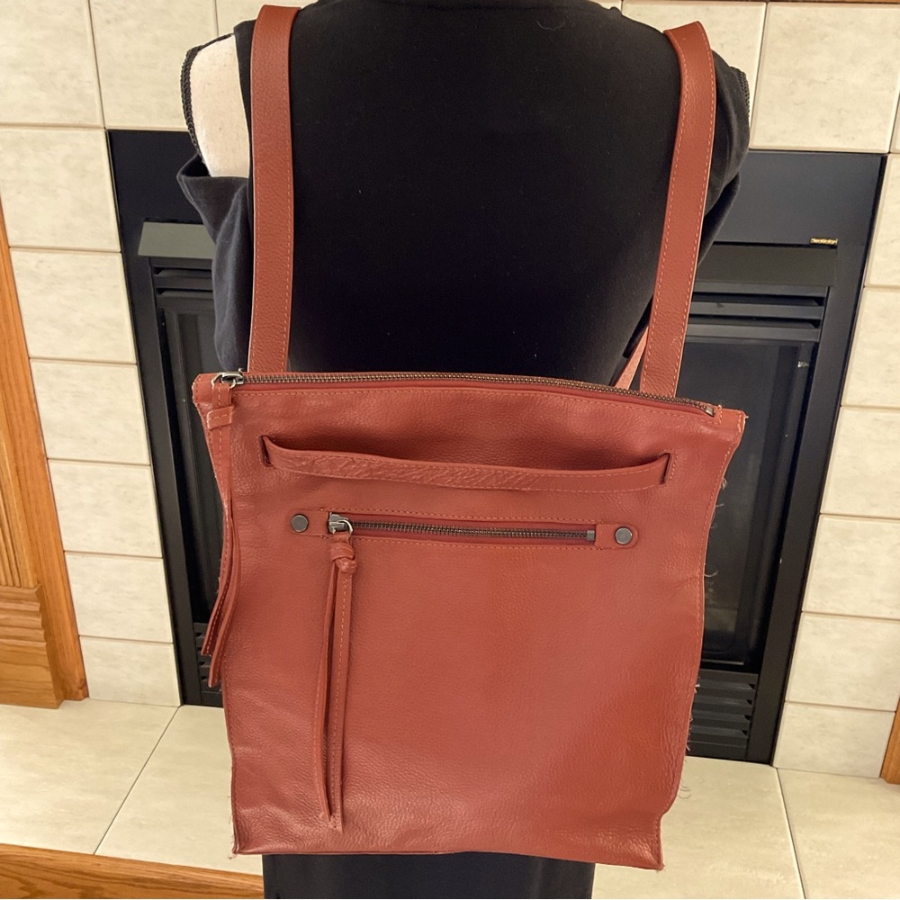 Kooba Leather Fairfield Convertible Backpack/Shoulder Handbag